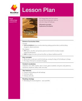 Lesson Plan - The Changing Shape of the Land