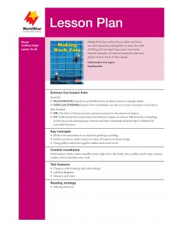Lesson Plan - Making Work Easy