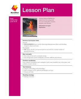 Lesson Plan - Cracking , Sinking, and Bubbling Over