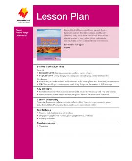 Lesson Plan - Deserts of the World