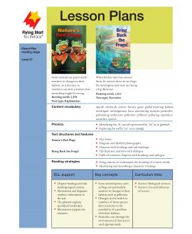 Lesson Plan - Nature's Red Flags | Bring Back the Frogs