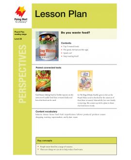 Lesson Plan - Stop Wasting Food