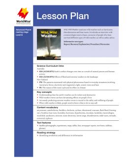 Lesson Plan - Wild, Wild Weather