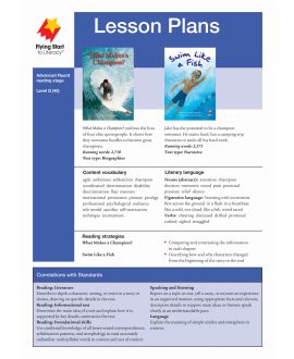 Lesson Plan - What Makes a Champion? / Swim Like a Fish