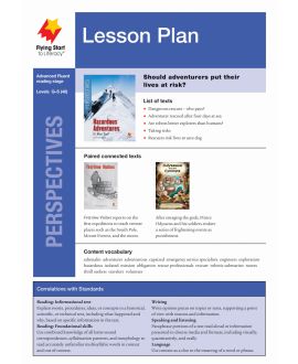 Lesson Plan - Hazardous Adventures: At What Cost?