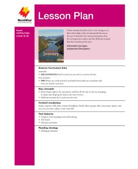 Lesson Plan - A River's Journey