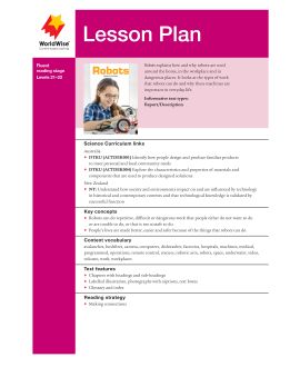 Lesson Plan - Robots