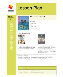 Lesson Plan - Places People Live