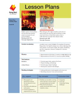 Bushfires/A Hard Choice