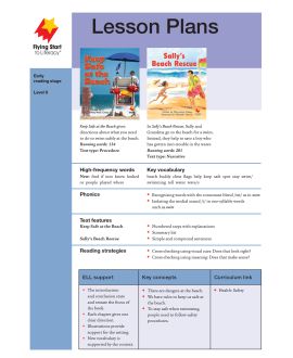 Keep Safe at the Beach/Sally's Beach Rescue