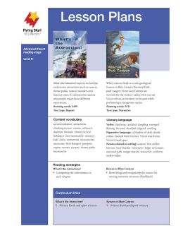 Lesson Plan - What's the Attraction?| Rescue at Blue Canyon