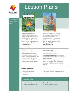 Lesson Plan - Animal Partnerships | Honey Hunters