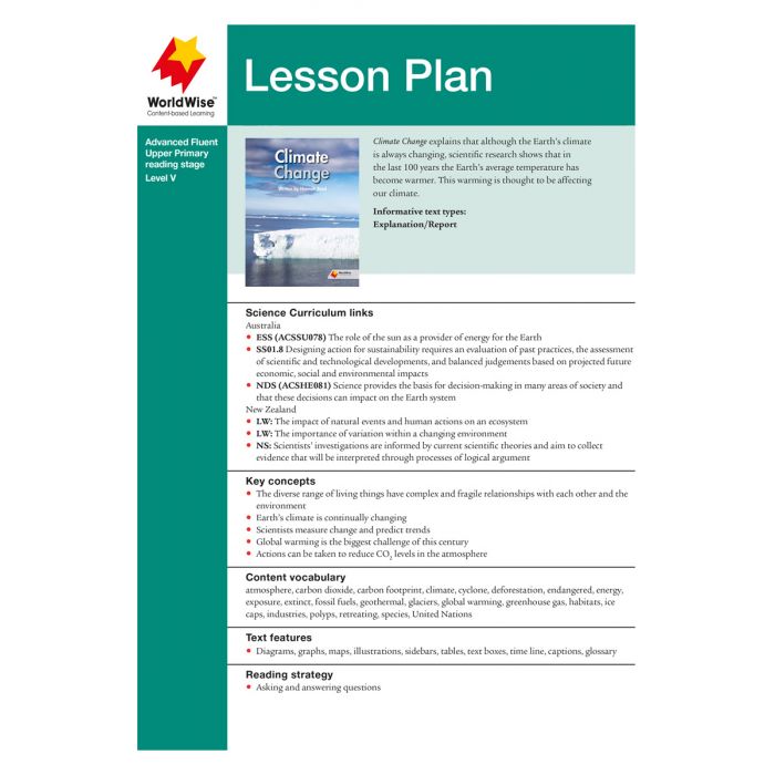 Lesson Plan Climate Change