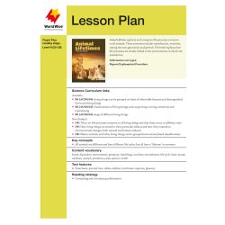 Lesson Plan - Animal Lifetimes
